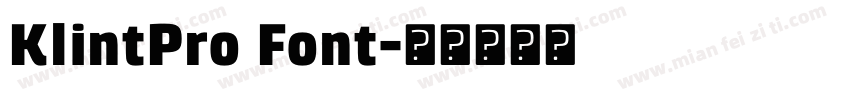 KlintPro Font字体转换